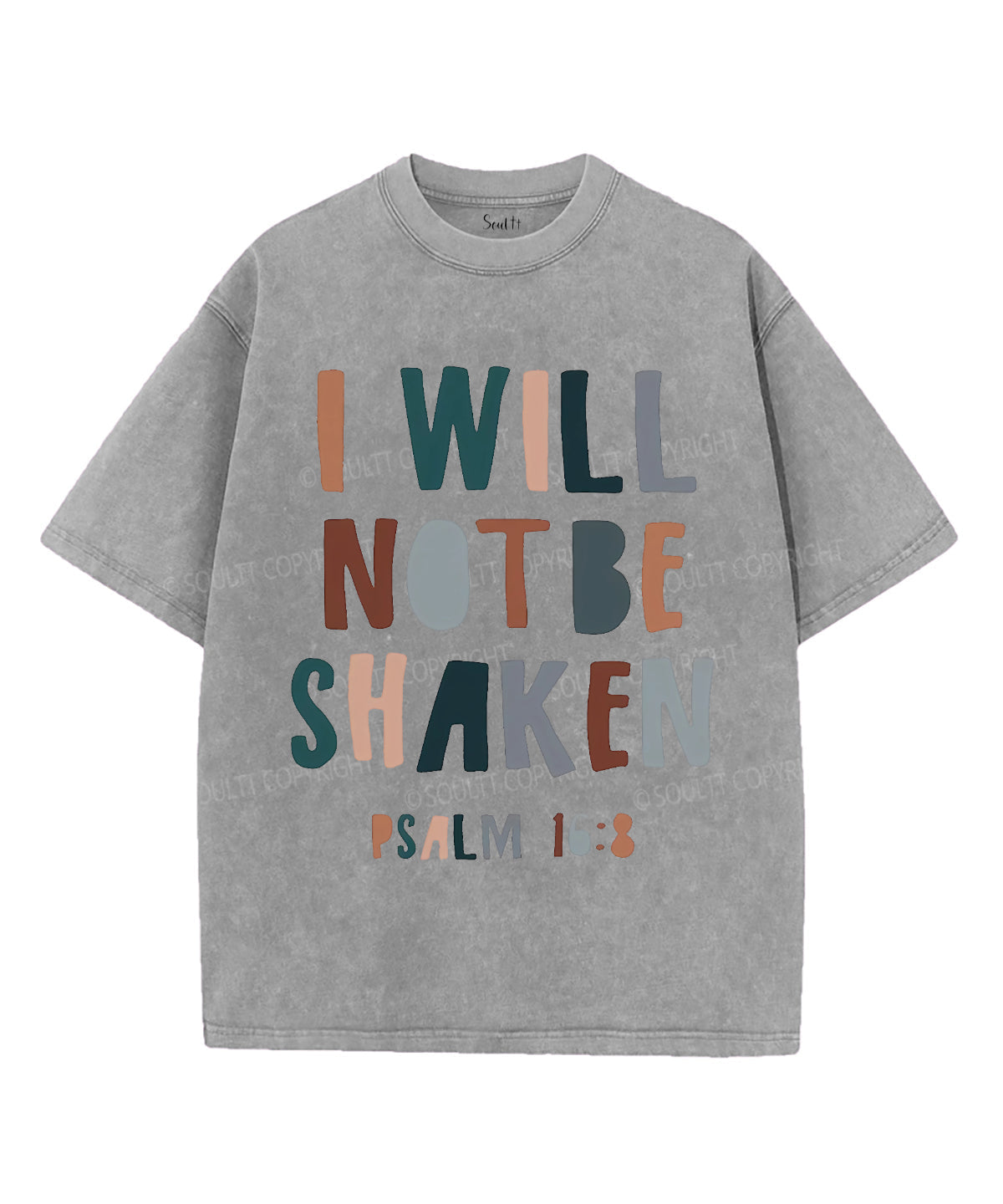 I Will Not Be Shaken Washed Christian T-Shirts, Hoodie, Sweatshirt