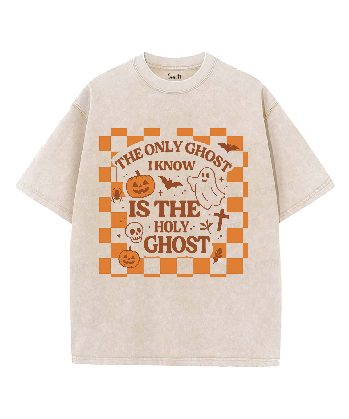 The Only Ghost Unisex Washed Christian T-shirt Style002 Hoodie, Sweatshirt | CiraTrend.com (Image 1)
