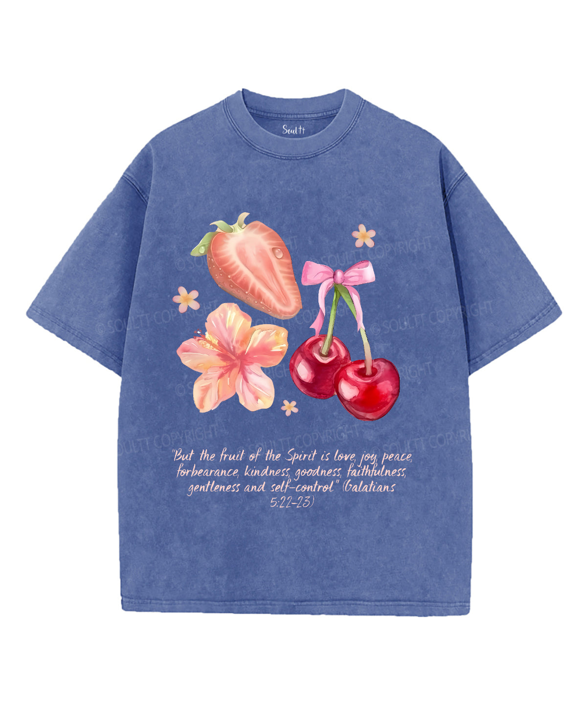 Fruit Of The Spirit Unisex Washed Christian T-shirt Style007 Hoodie, Sweatshirt | CiraTrend.com (Image 3)