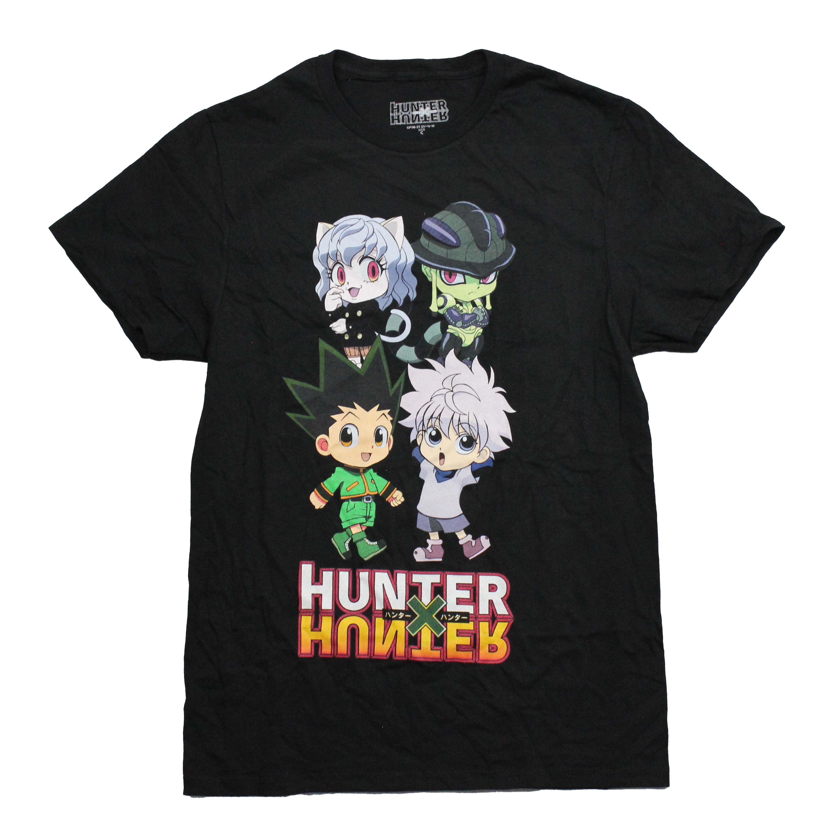Hunter x Hunter Mens T-Shirt - Chibi Characters Over Name Hoodie, Sweatshirt | CiraTrend.com