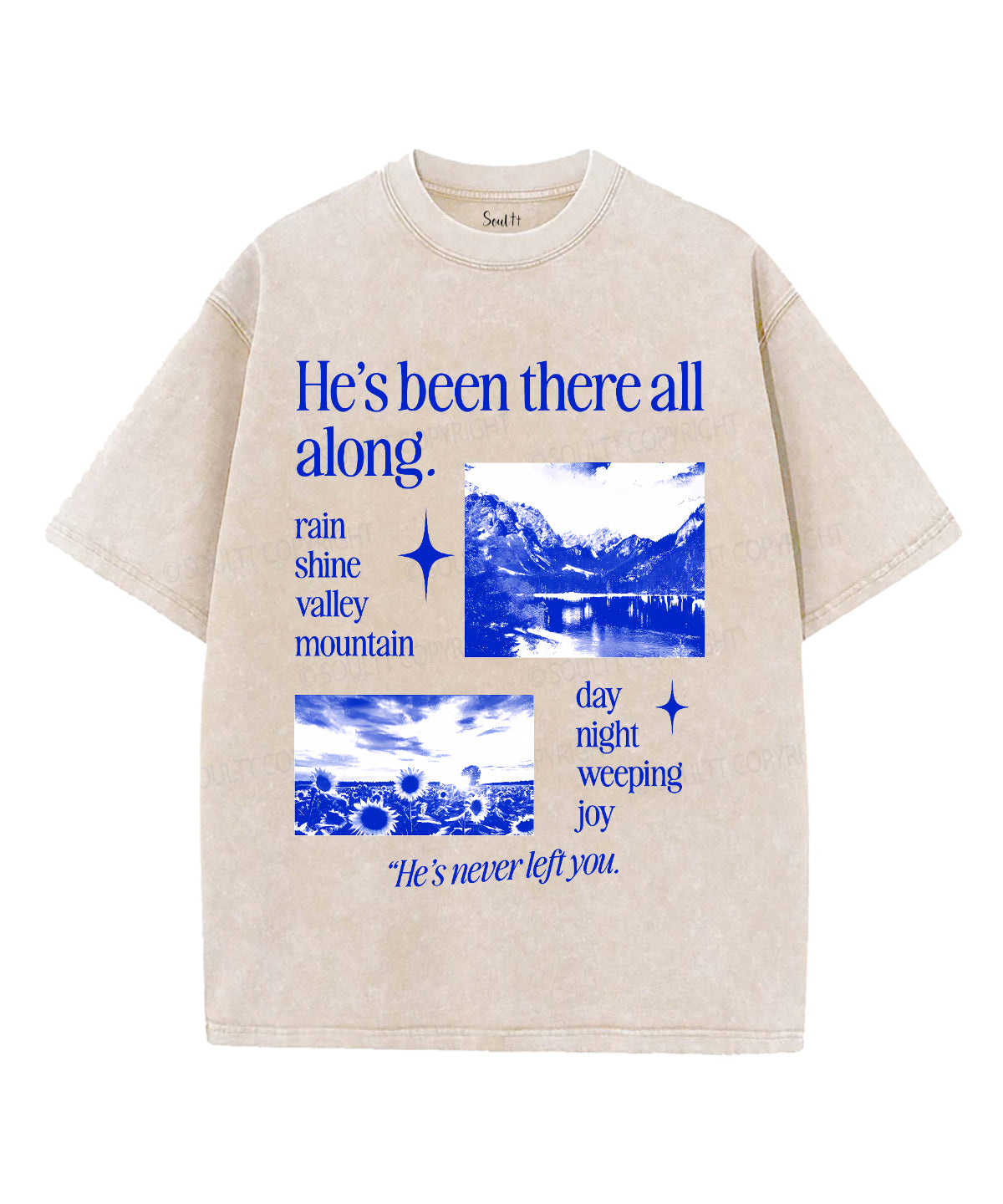 He'S Been There All Along Washed Christian T-Shirts, Hoodie, Sweatshirt