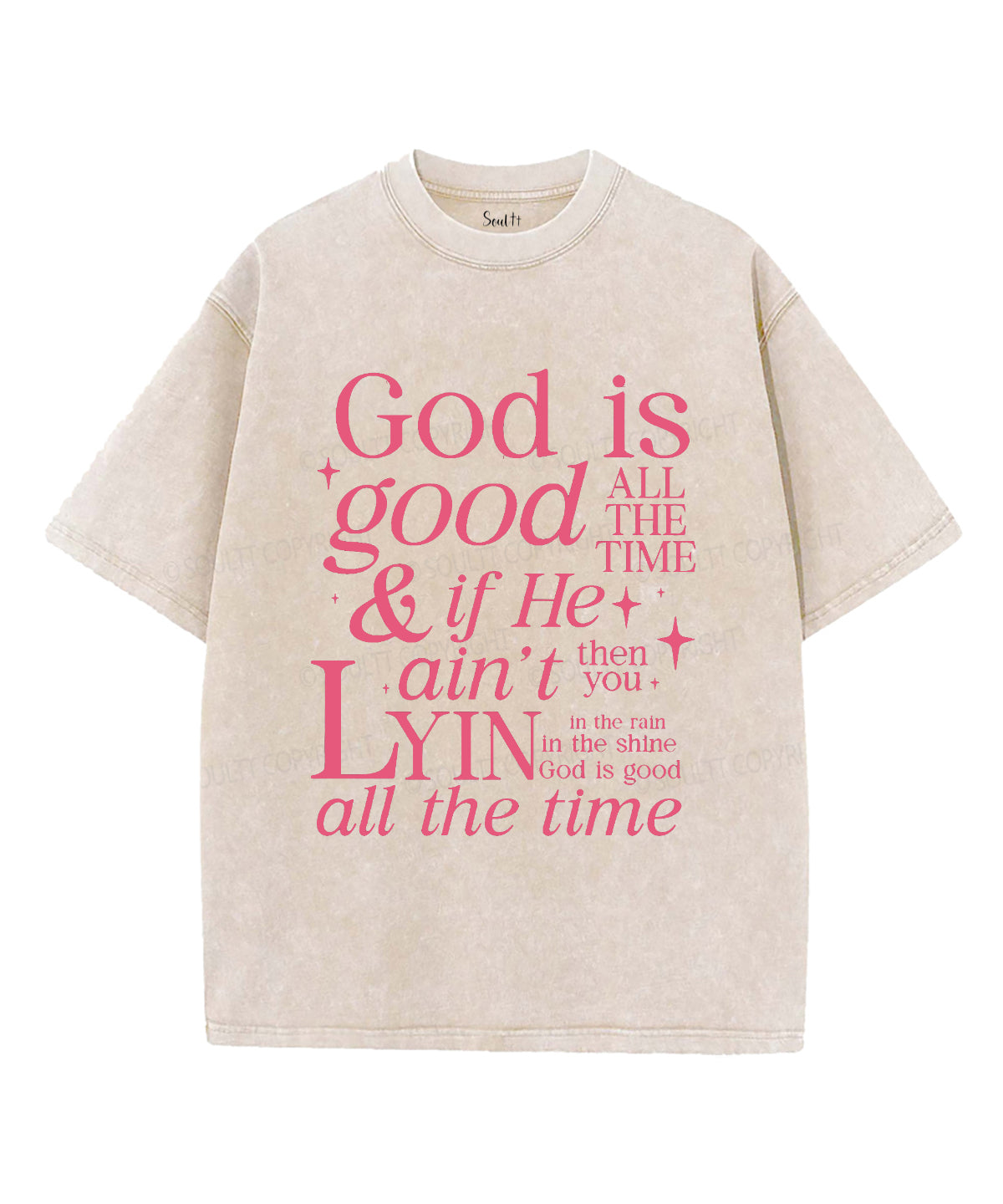 God Is Good Unisex Washed Christian T-shirt Style006 Hoodie, Sweatshirt | CiraTrend.com (Image 1)