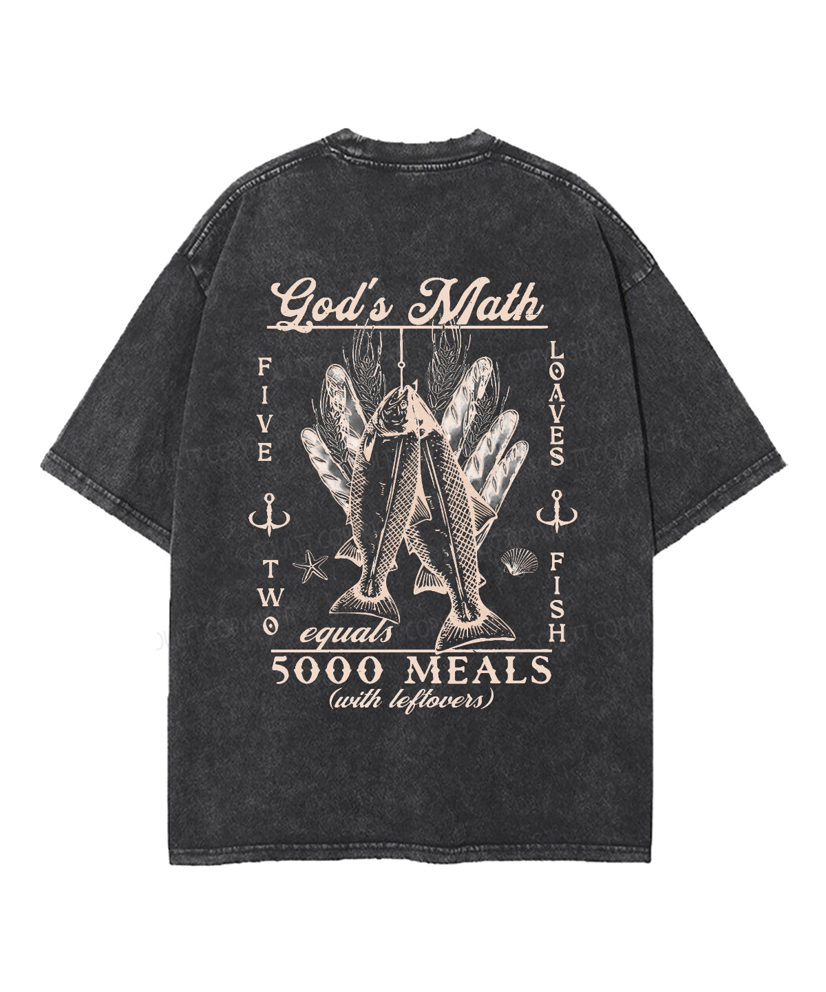 God'S Math Double Sided Washed Christian T-Shirts, Hoodie, Sweatshirt