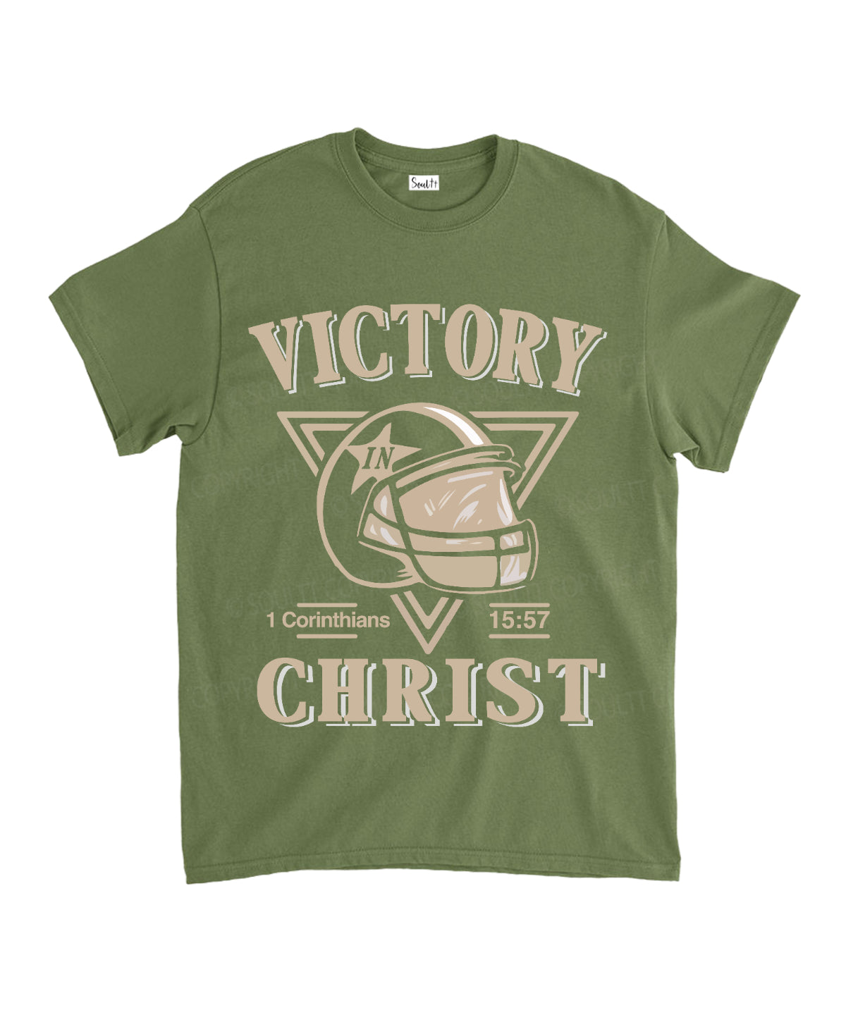 Victory In Christ Football Unisex Cotton Christian T-Shirt Hoodie, Sweatshirt | CiraTrend.com (Image 5)