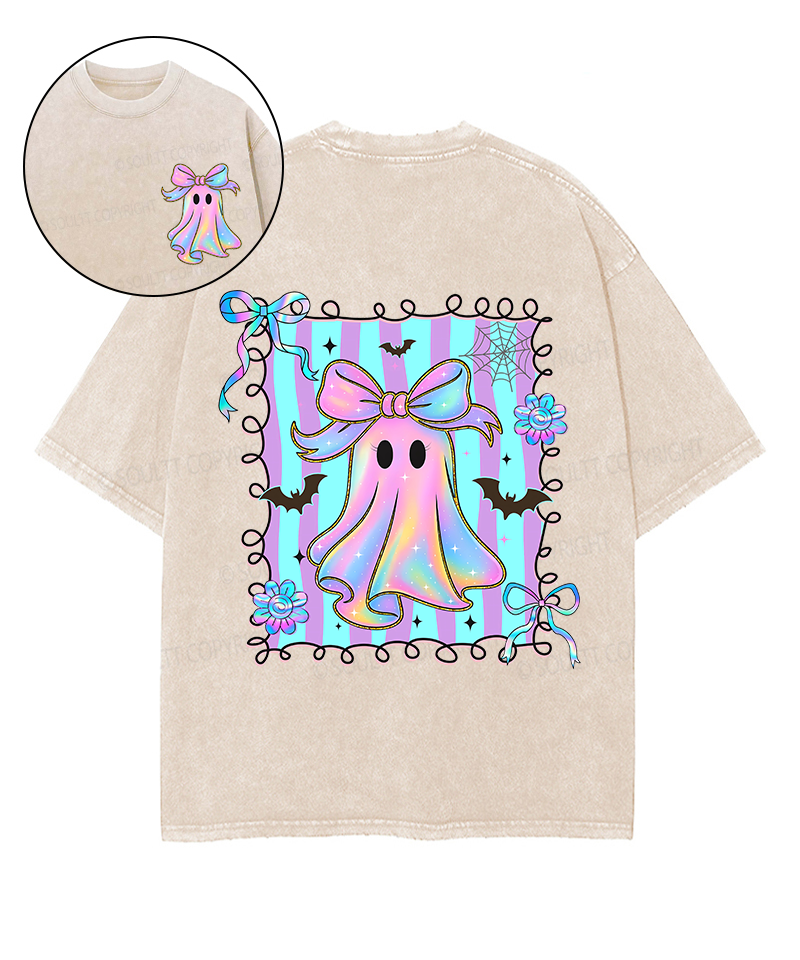 The Only Ghost Is Holy Ghost Double Sided Unisex Washed Christian T-shirt Hoodie, Sweatshirt | CiraTrend.com (Image 1)