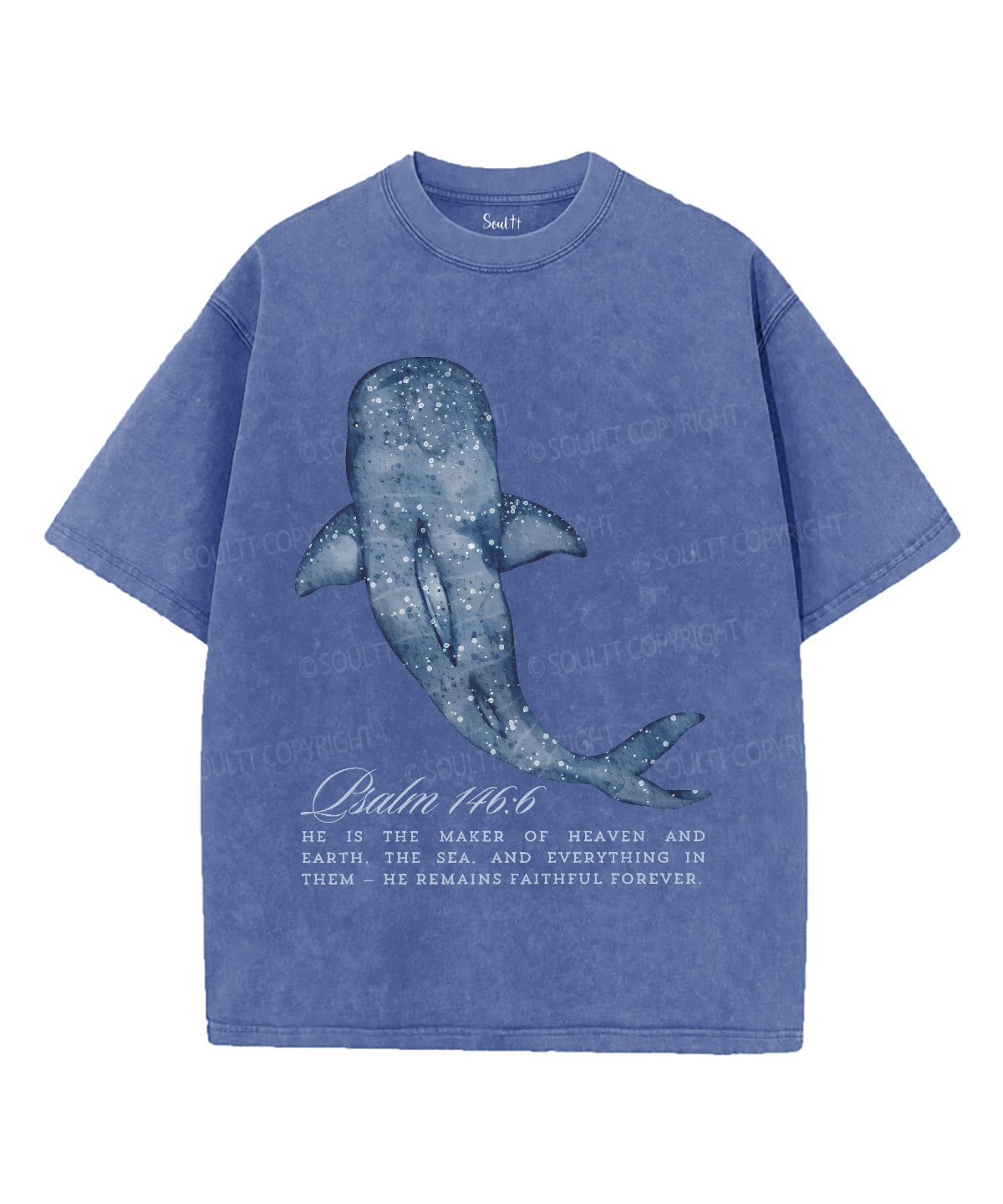 He Is The Maker Of Heaven Unisex Washed Christian T-shirt Hoodie, Sweatshirt | CiraTrend.com (Image 4)