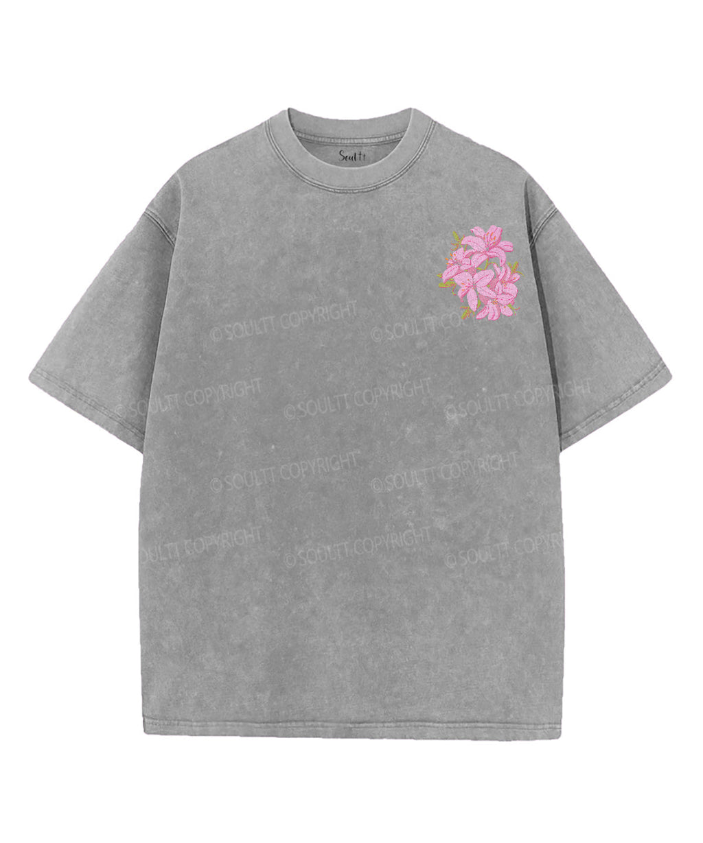 Consider The Lilies Double Sided Unisex Washed Christian T-shirt Style001 Hoodie, Sweatshirt | CiraTrend.com (Image 4)