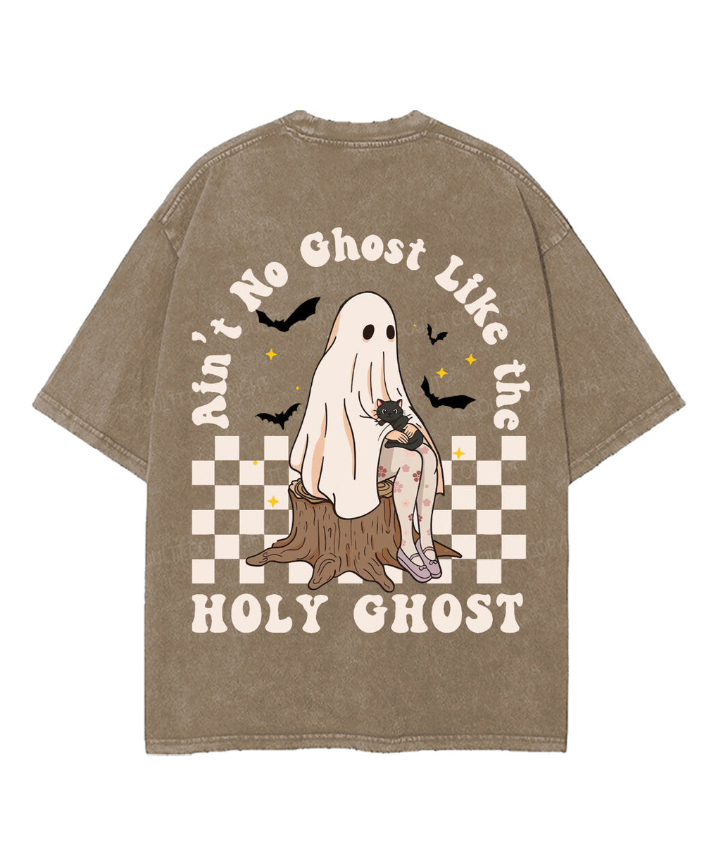 Halloween Holy Ghost Double Sided Unisex Washed Christian T-shirt Style002 Hoodie, Sweatshirt | CiraTrend.com (Image 1)