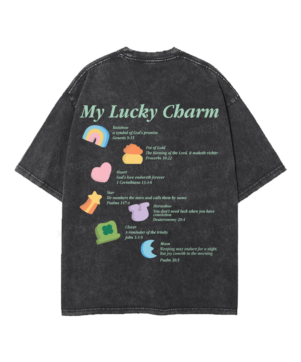 My Lucky Charm Double Sided Unisex Washed Christian T-shirt Hoodie, Sweatshirt | CiraTrend.com (Image 5)