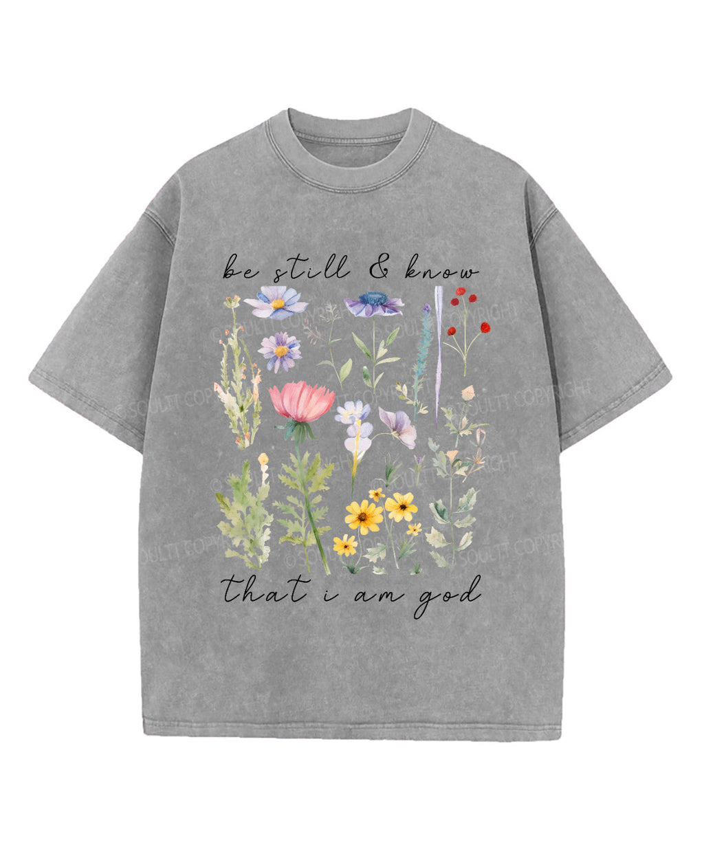 Be Still & Know Washed Christian T-shirt Hoodie, Sweatshirt | CiraTrend.com (Image 4)