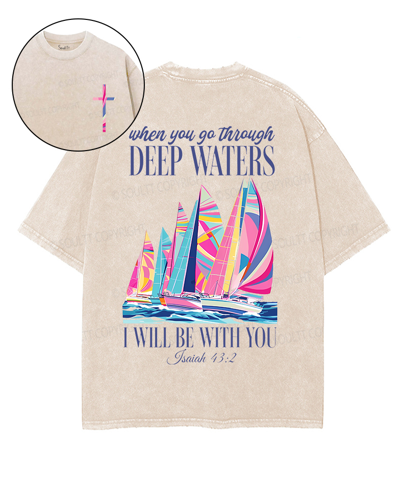 I Will Be With You Double Sided Unisex Washed Christian T-shirt Style035 Hoodie, Sweatshirt | CiraTrend.com (Image 1)