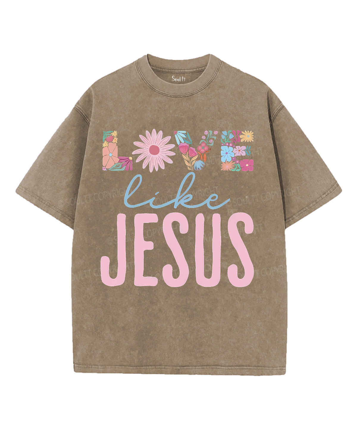 Love Like Jesus Unisex Washed Christian T-shirt Style005 Hoodie, Sweatshirt | CiraTrend.com (Image 5)