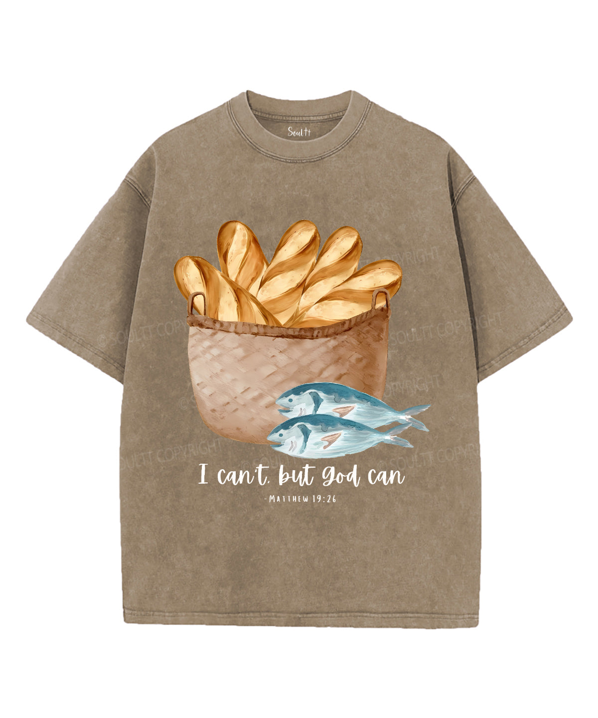 I Can't But God Can Unisex Washed Christian T-shirt Hoodie, Sweatshirt | CiraTrend.com (Image 5)