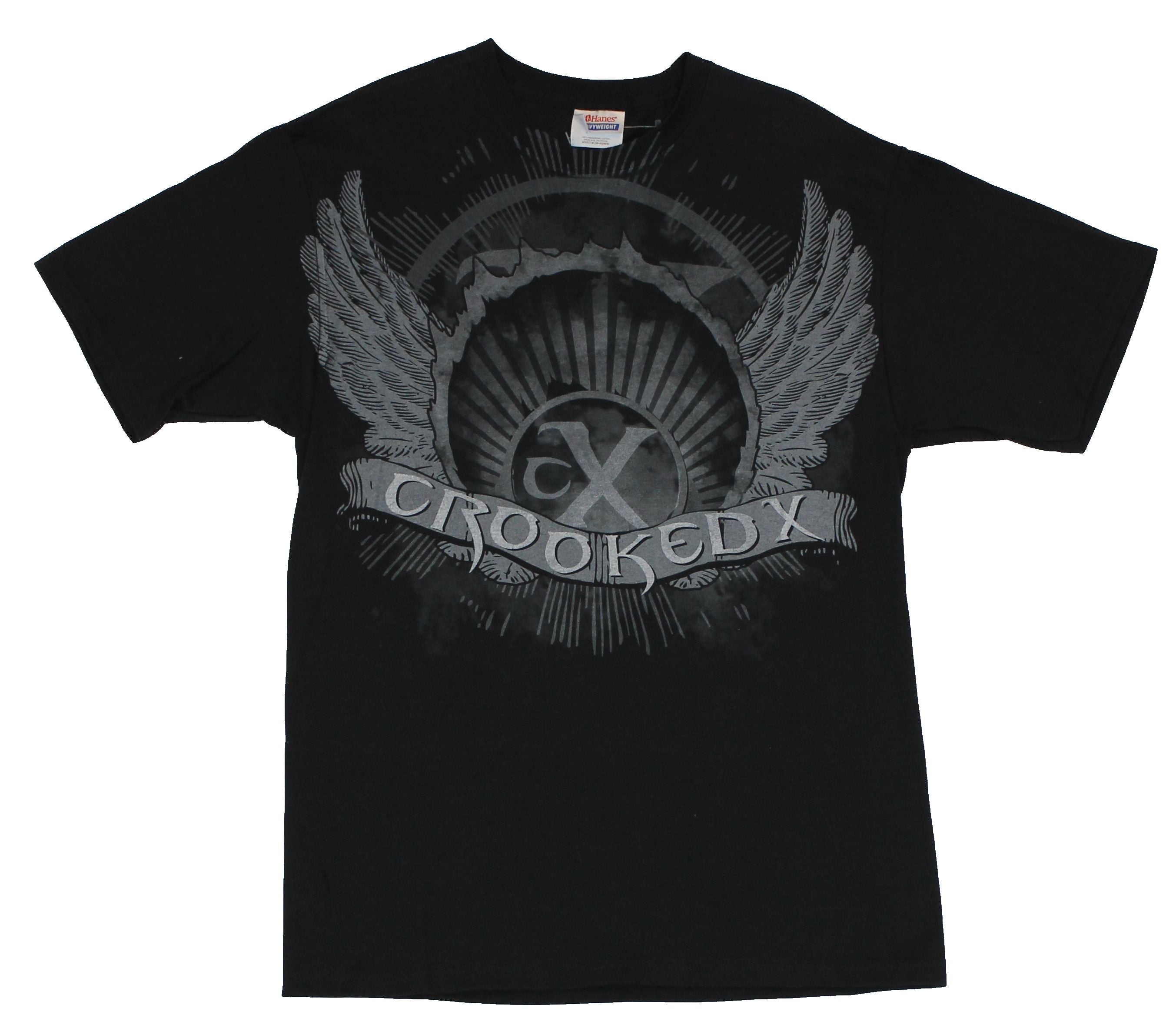 Crooked X (Band) Wing Logo Crest [] T-Shirts, Hoodie, Sweatshirt
