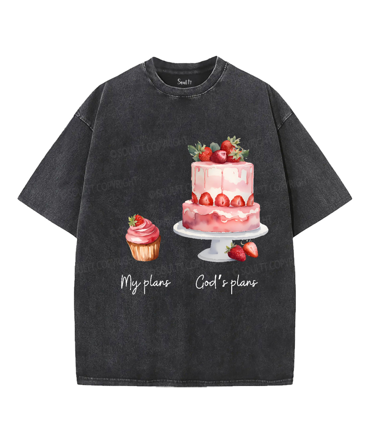 My PlanÂ£Â¼God's Plan Unisex Washed Christian T-shirt Hoodie, Sweatshirt | CiraTrend.com (Image 2)