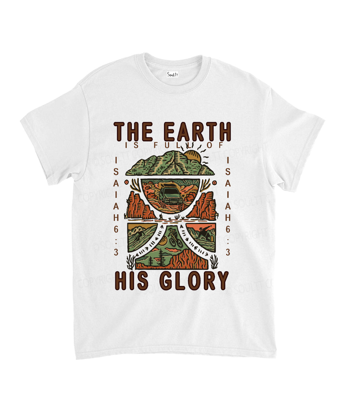 The Earth Is Full Of His Glory Unisex Cotton Christian T-Shirt Style003 Hoodie, Sweatshirt | CiraTrend.com (Image 2)