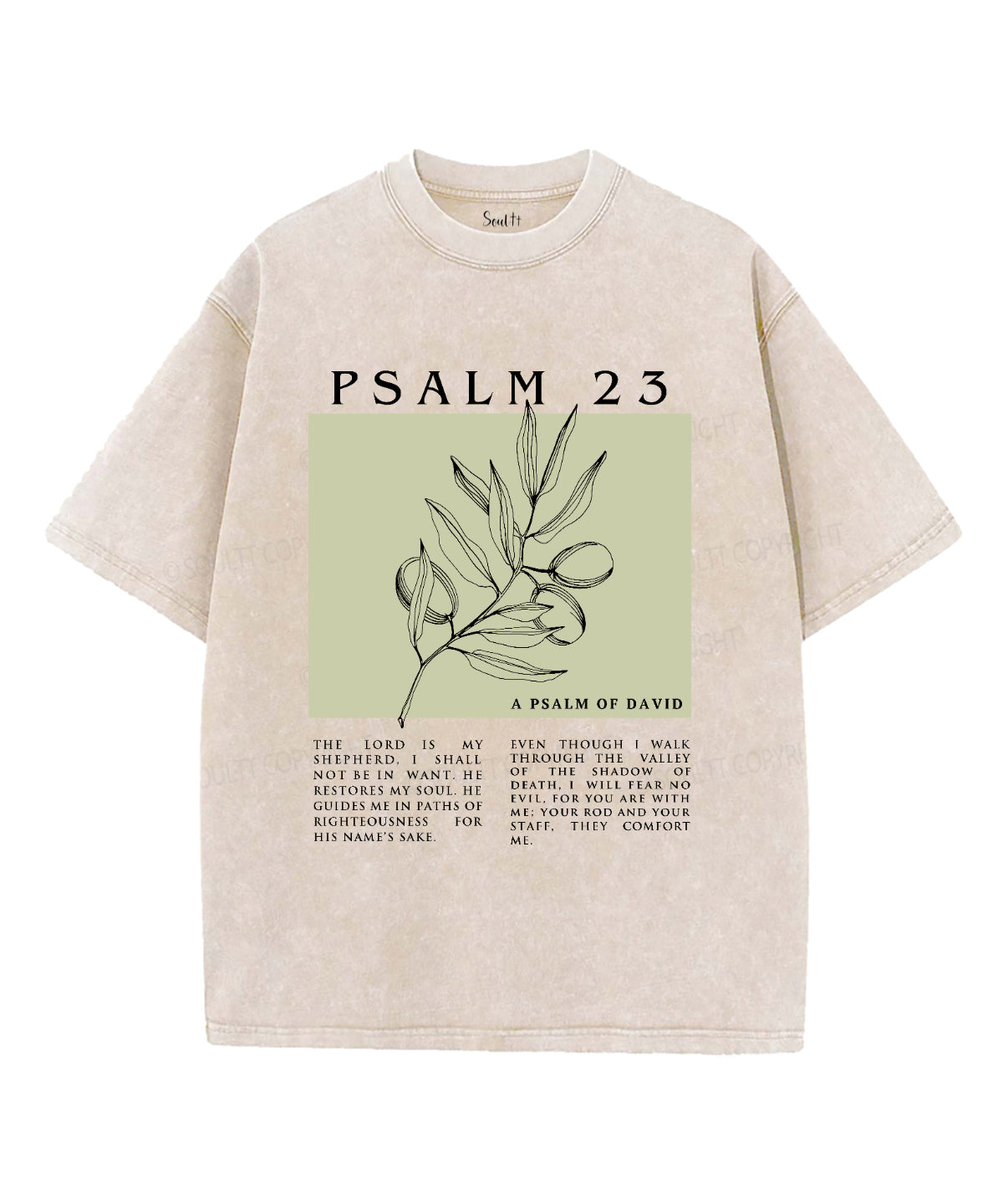 The Lord Id My Shepherd Washed Christian T-shirt Hoodie, Sweatshirt | CiraTrend.com (Image 4)