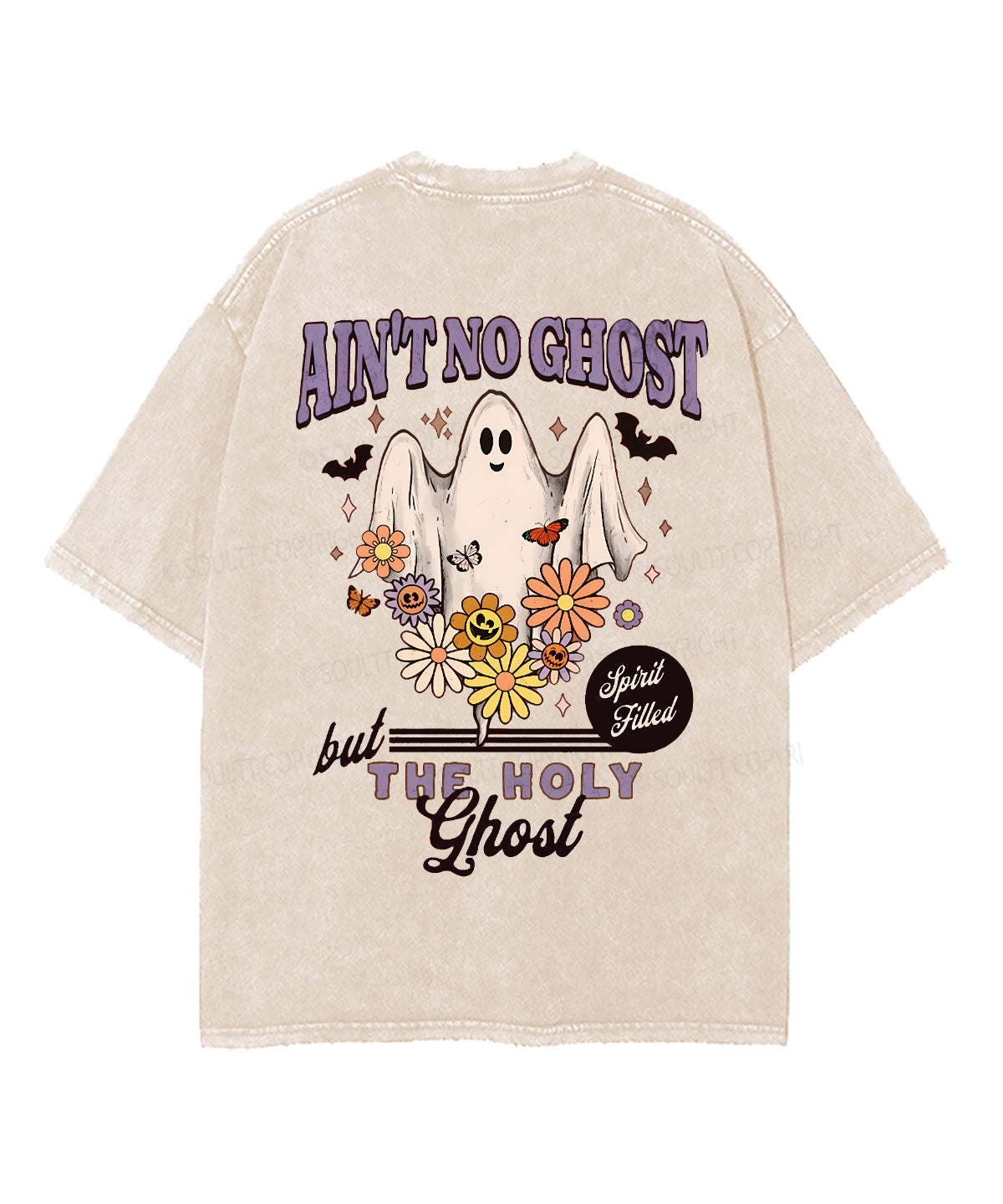 Holy Ghost Double Sided Washed Christian T-Shirts, Hoodie, Sweatshirt