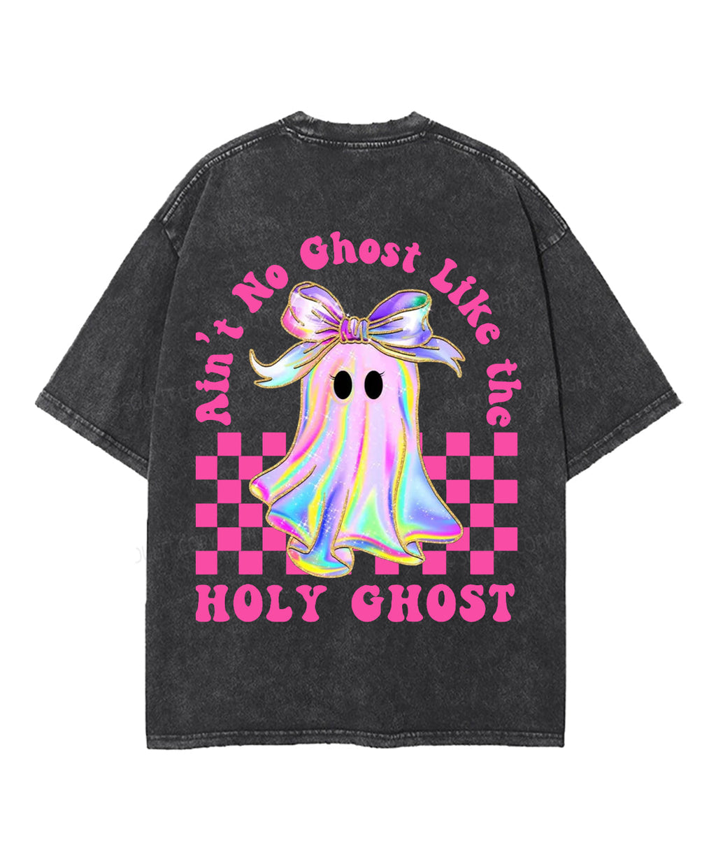 Halloween Holy Ghost Double Sided Unisex Washed Christian T-shirt Style001 Hoodie, Sweatshirt | CiraTrend.com (Image 1)