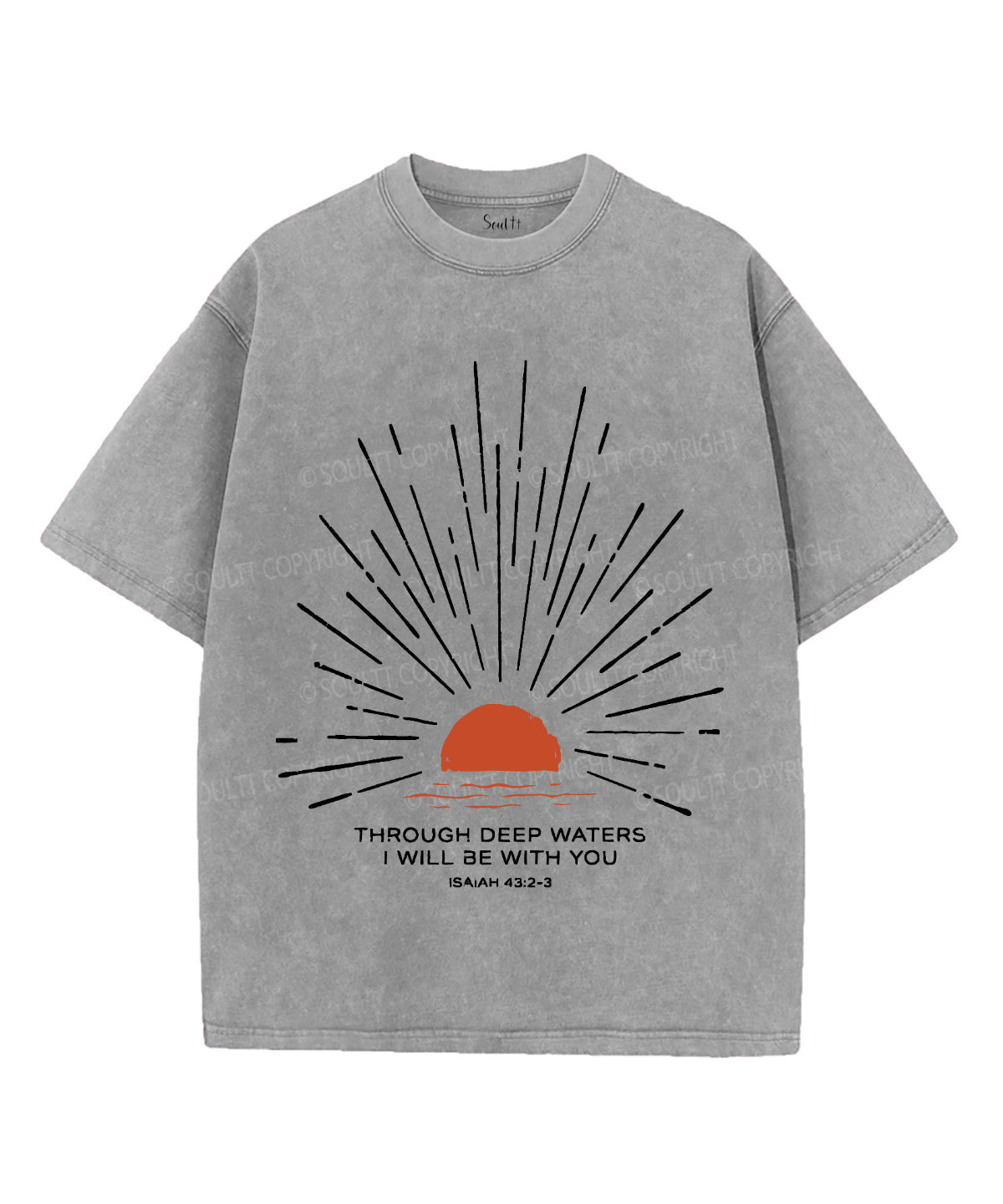 I Will Be With You Unisex Washed Christian T-shirt Style009 Hoodie, Sweatshirt | CiraTrend.com (Image 2)