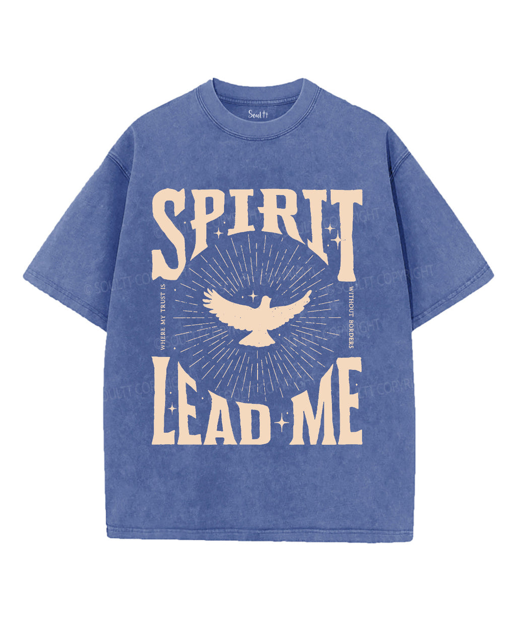 Spirit Lead Me Unisex Washed Christian T-shirt Style001 Hoodie, Sweatshirt | CiraTrend.com (Image 4)