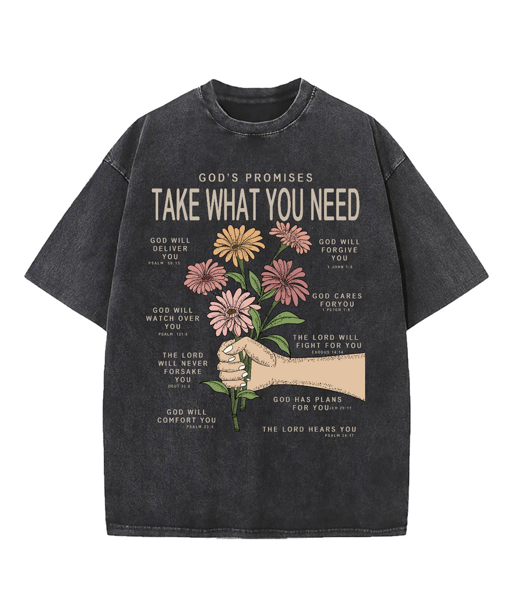 God'S Promises Take What You Need Washed Christian T-Shirts, Hoodie, Sweatshirt