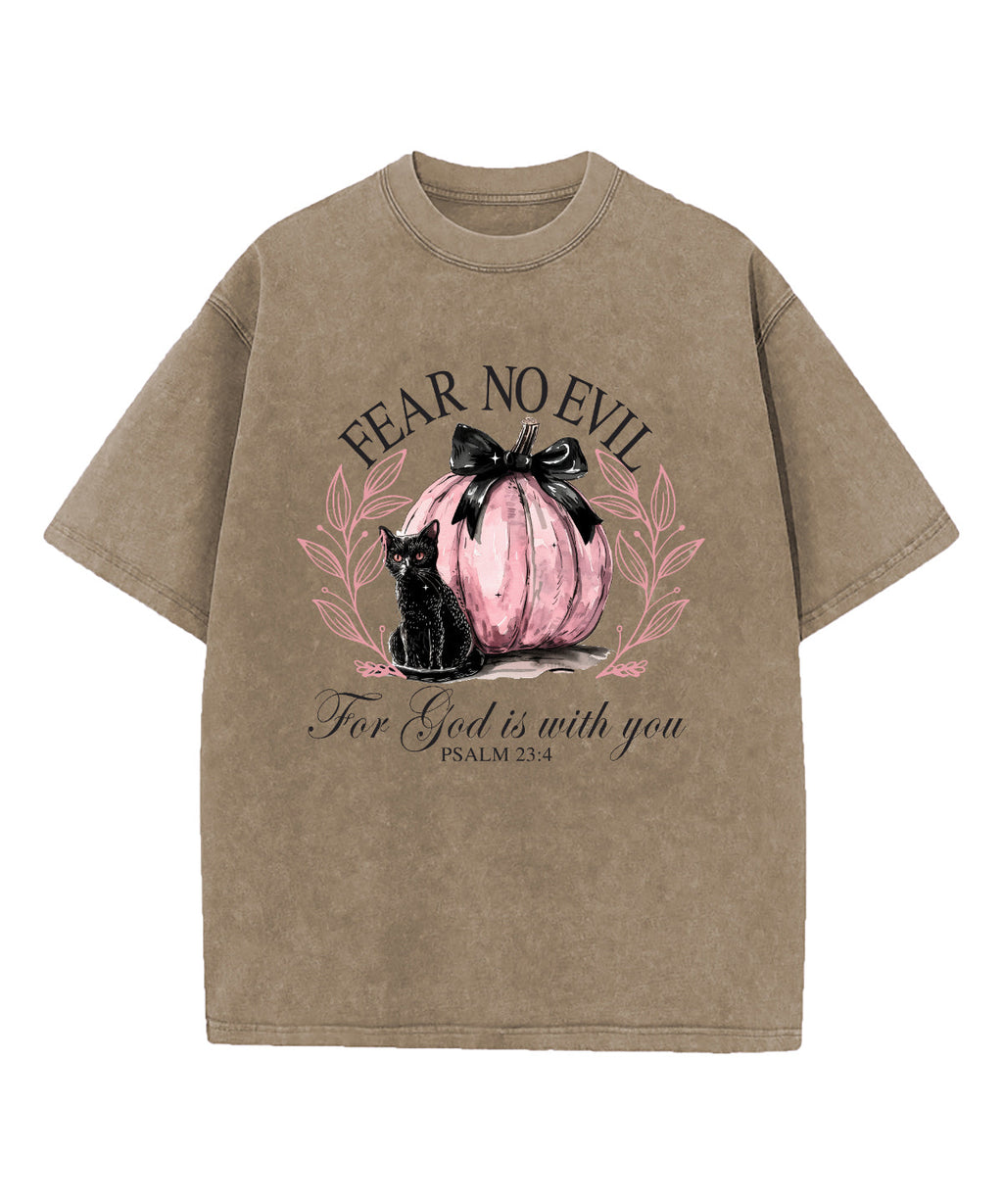 Fear No Evil Washed Christian T-shirt Hoodie, Sweatshirt | CiraTrend.com (Image 4)