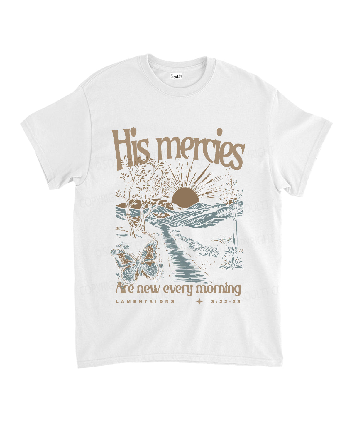 His Mercies Are New Cotton Christian T-Shirts, Hoodie, Sweatshirt