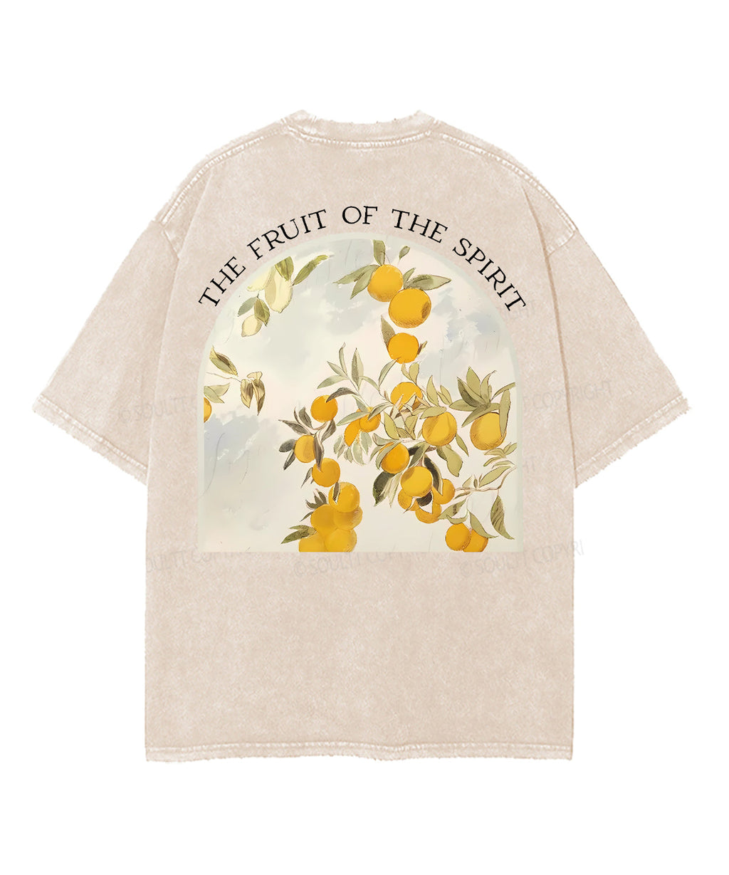 Fruit Of The Spirit Double Sided Unisex Washed Christian T-shirt Style020 Hoodie, Sweatshirt | CiraTrend.com (Image 4)