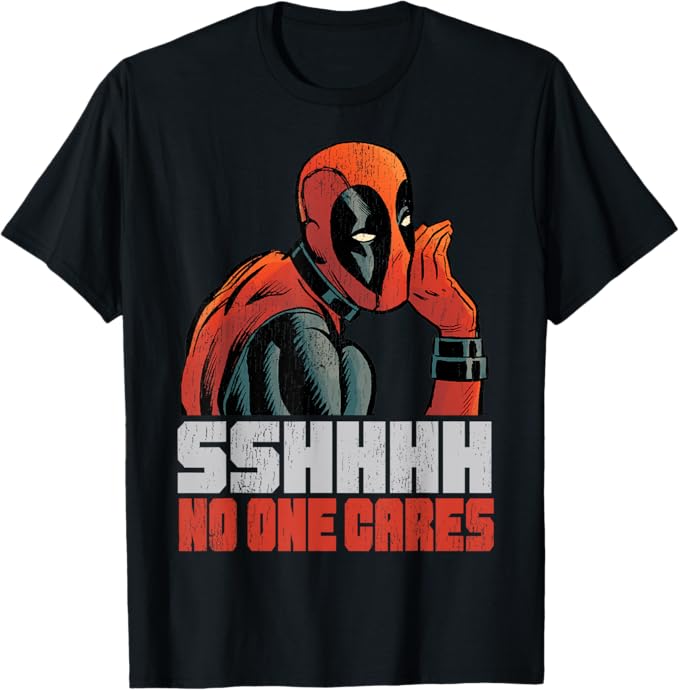 Deadpool Mens T-Shirt - Sshhhh No One Cares Talking Deadpool Hoodie, Sweatshirt | CiraTrend.com