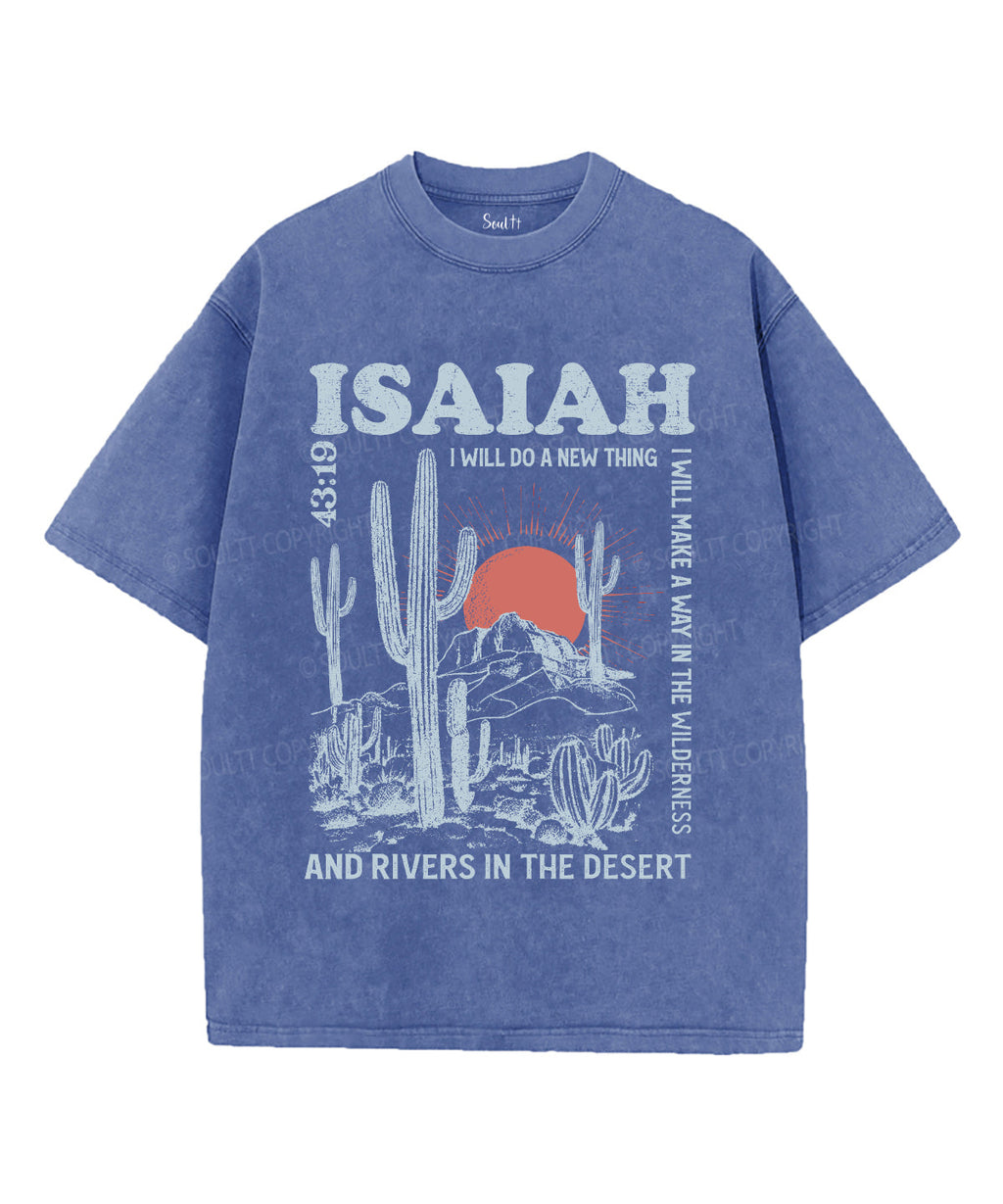 I Will Do New Thing Washed Christian T-Shirts, Hoodie, Sweatshirt
