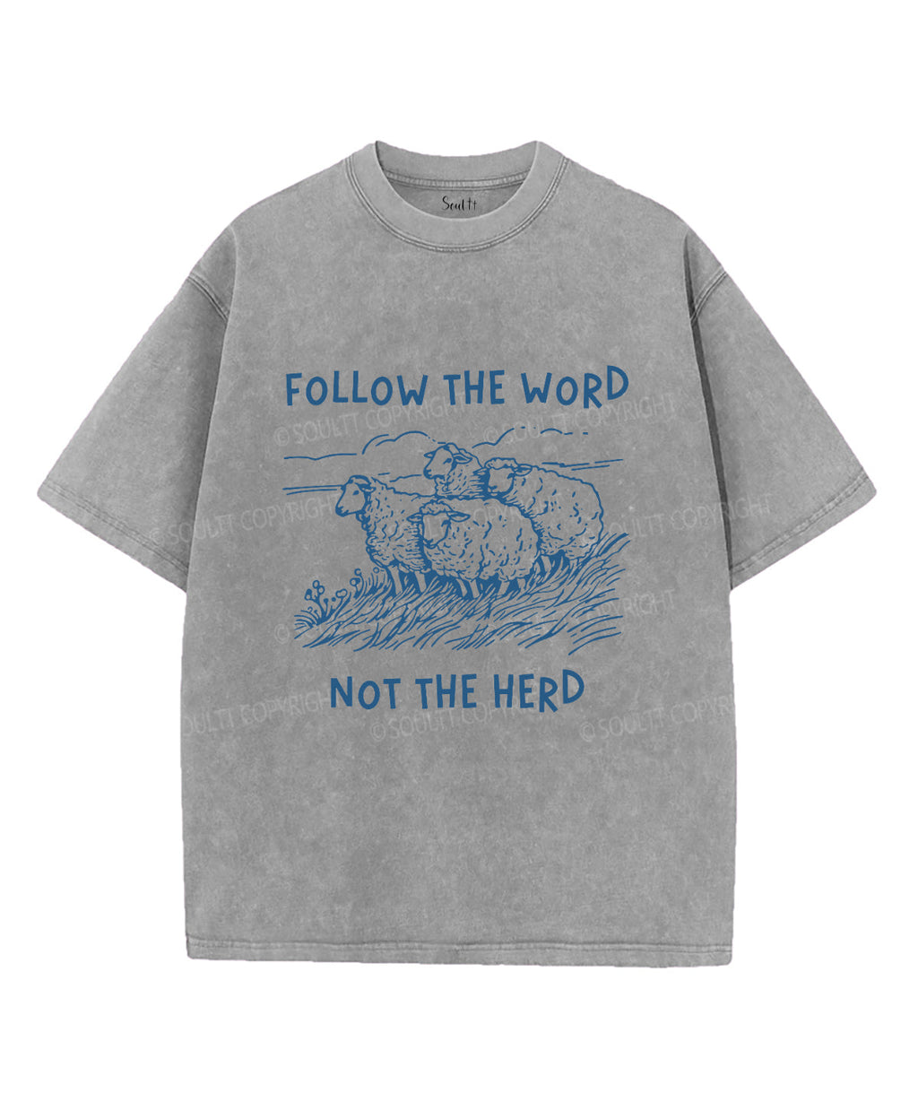 Follow the Word Unisex Washed Christian T-shirt Style001 Hoodie, Sweatshirt | CiraTrend.com (Image 3)