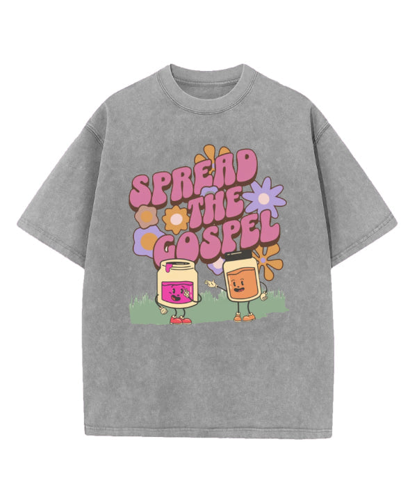Spread The Gospel Washed Christian T-shirt Hoodie, Sweatshirt | CiraTrend.com (Image 3)