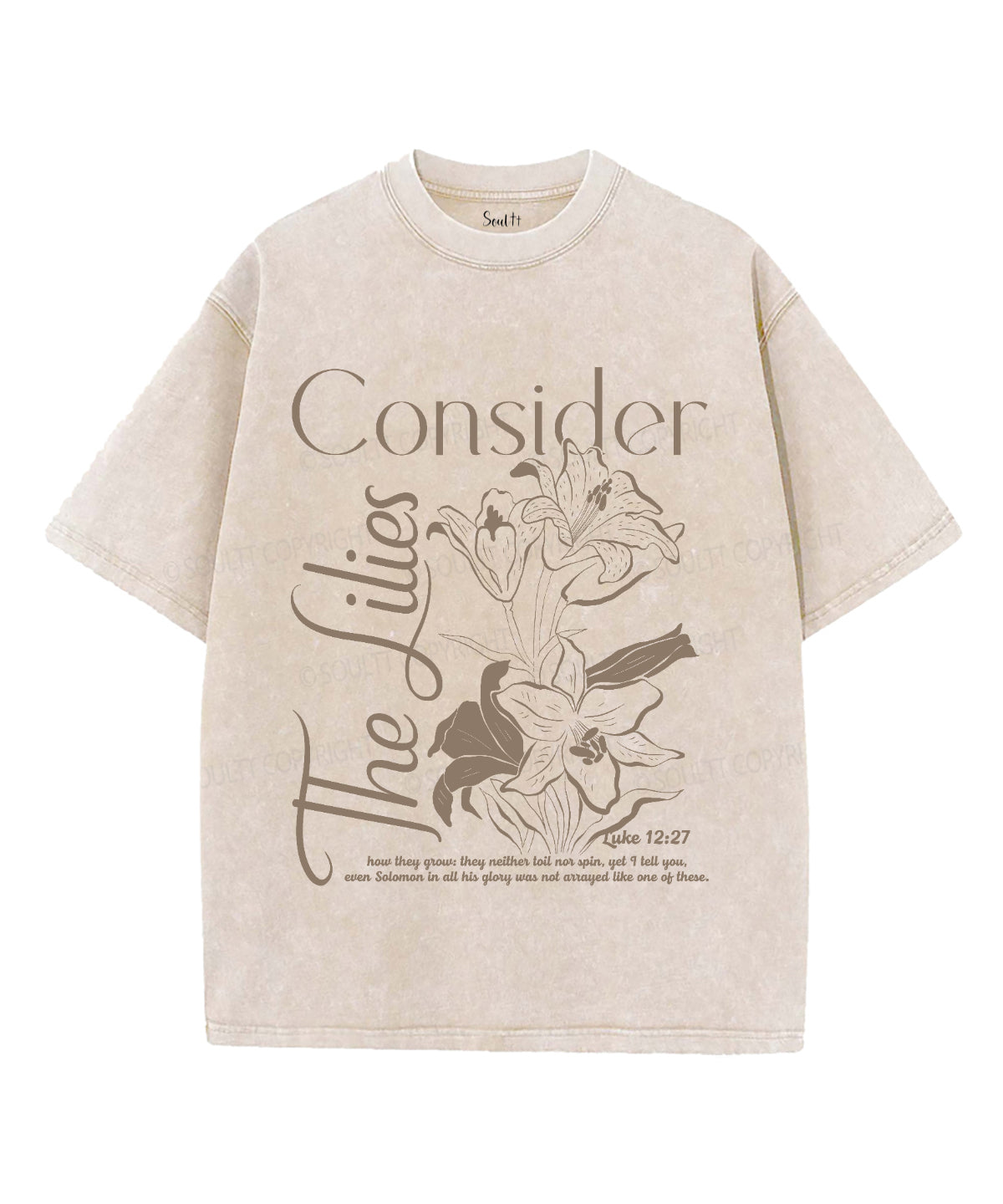 Consider Lilies Washed Christian T-Shirts, Hoodie, Sweatshirt