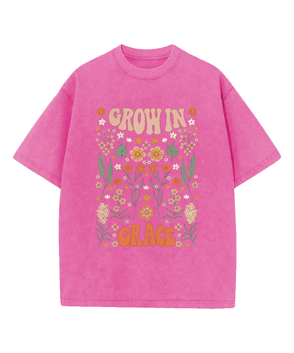 Grow In Grace Washed Christian T-shirt Style003 Hoodie, Sweatshirt | CiraTrend.com (Image 3)