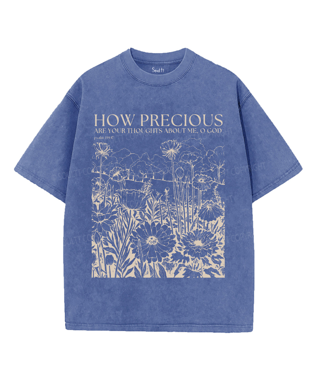 How Precious Are Your Thoughts About Me Washed Christian Style001 T-Shirts, Hoodie, Sweatshirt