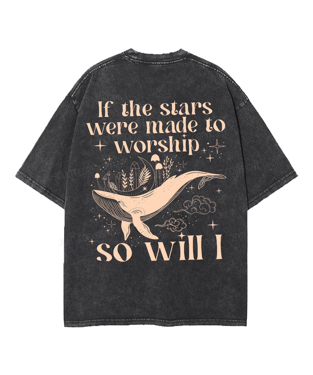 If The Stars Were Made To Worship Double Sided Unisex Washed Christian T-shirt Style001 Hoodie, Sweatshirt (Image 2)