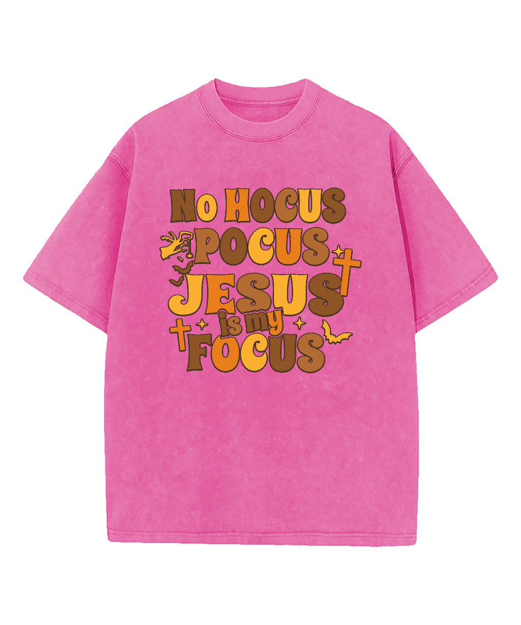 Jesus Is My Focus Washed Christian T-shirt Hoodie, Sweatshirt | CiraTrend.com (Image 2)