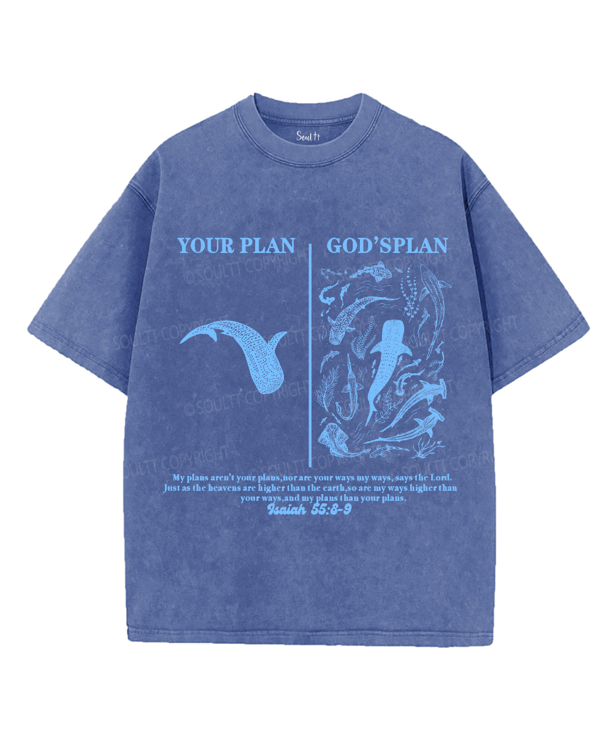 Your PlanÃ¯Â¼Å“God's Plan Unisex Washed Christian T-shirt Hoodie, Sweatshirt | CiraTrend.com (Image 4)