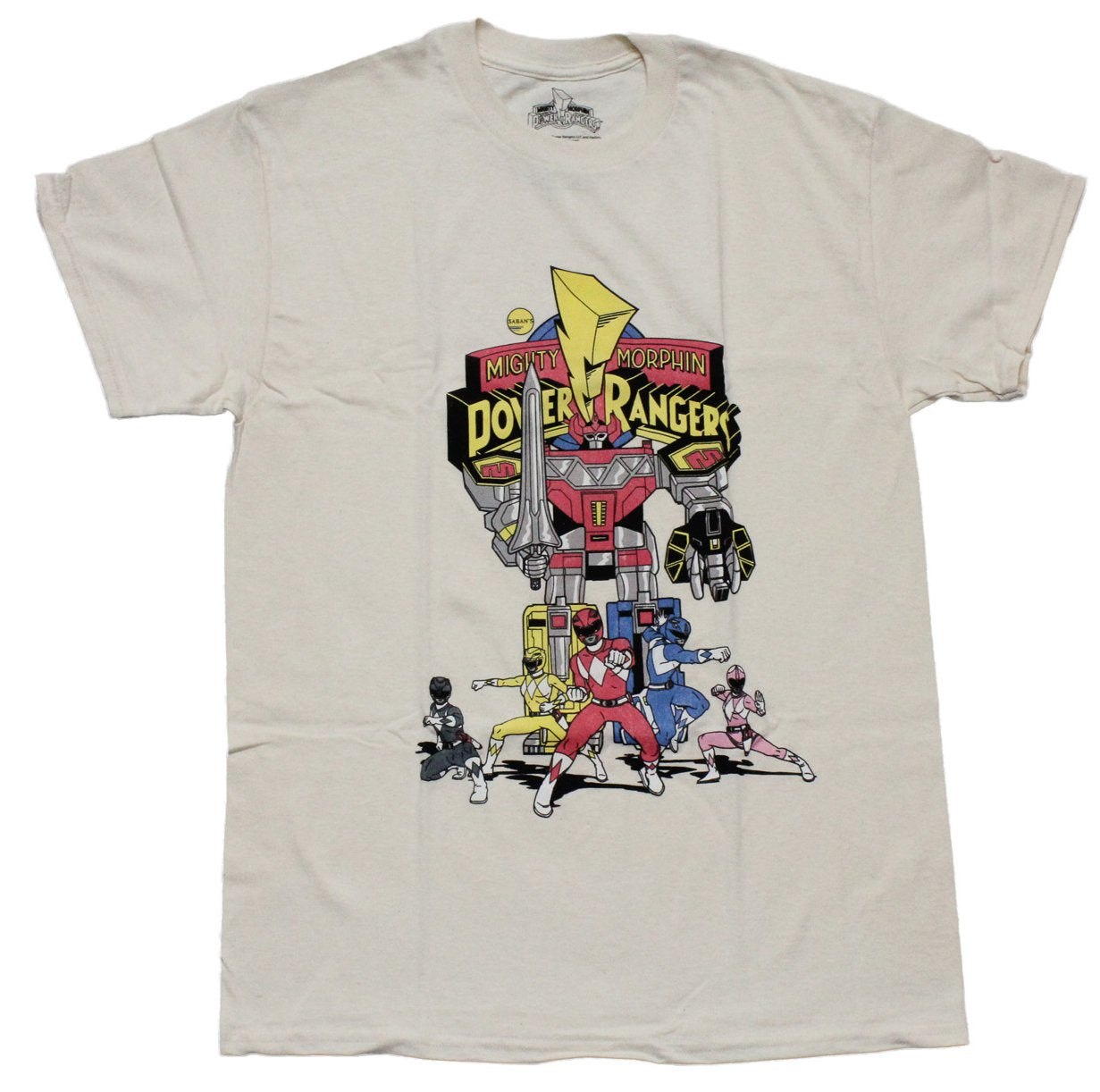 Mighty Morphin Power Rangers Mens T-Shirt - Cast Below Megazord Hoodie, Sweatshirt | CiraTrend.com