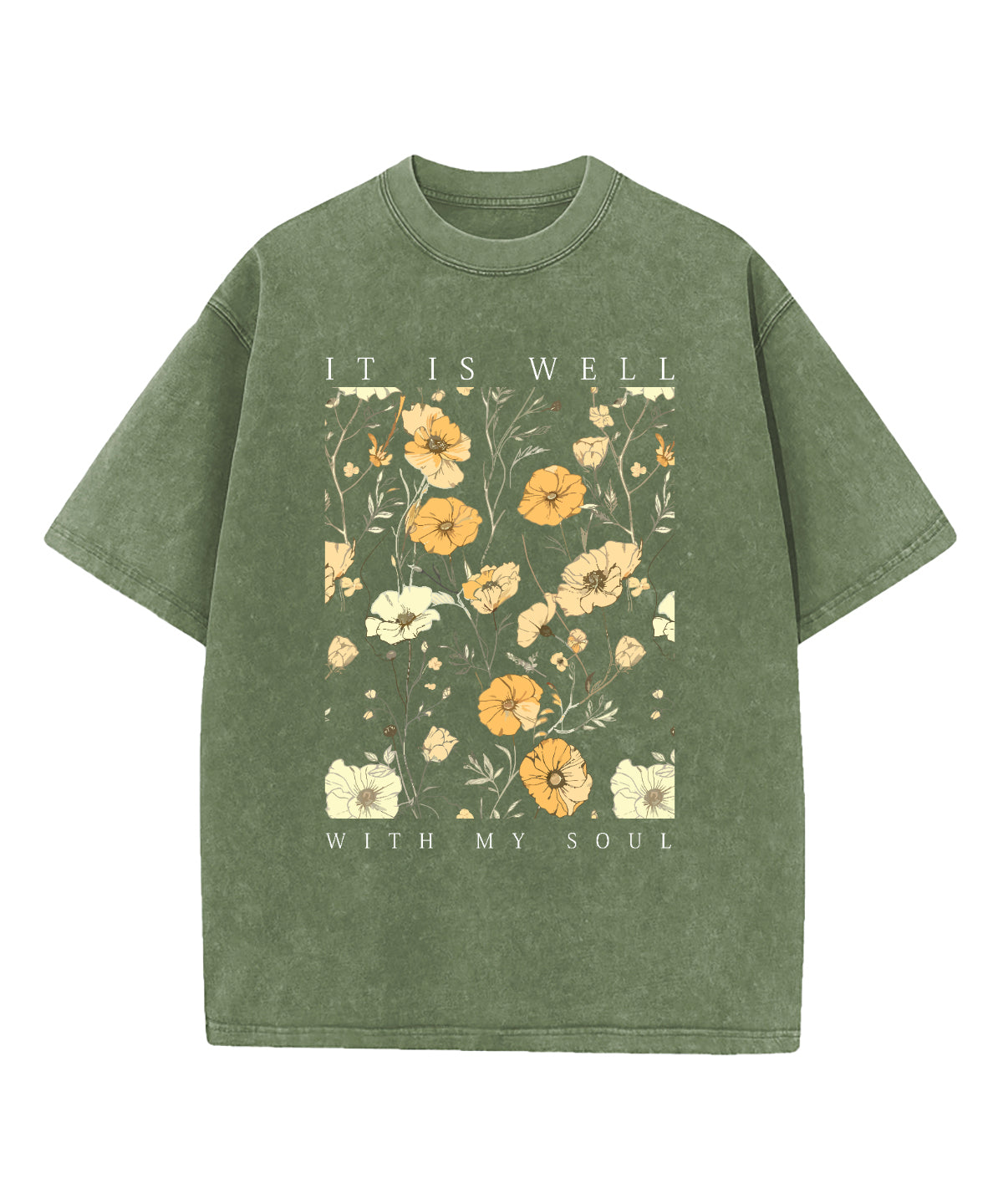 It Is Well With My Soul Washed Christian T-shirt Style015 Hoodie, Sweatshirt | CiraTrend.com (Image 1)