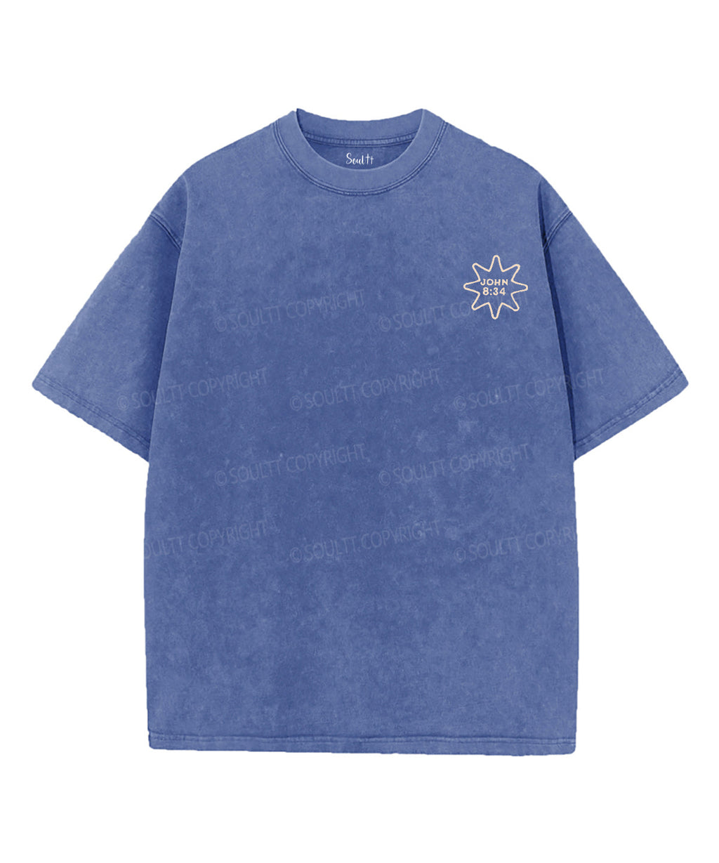 Free Indeed Double Sided Unisex Washed Christian T-shirt Style001 Hoodie, Sweatshirt | CiraTrend.com (Image 5)