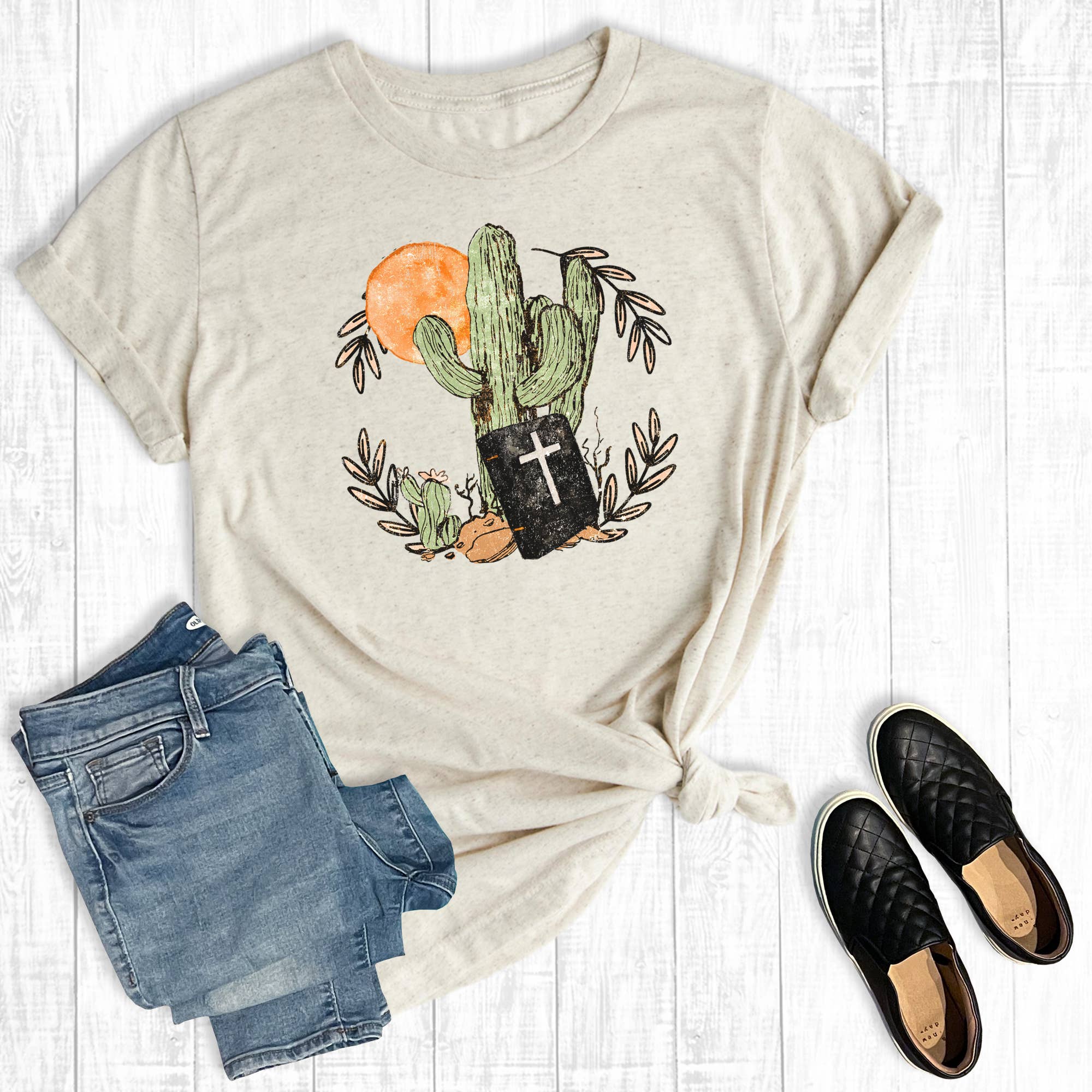 Western Faith Bible Cactus Graphic Tee