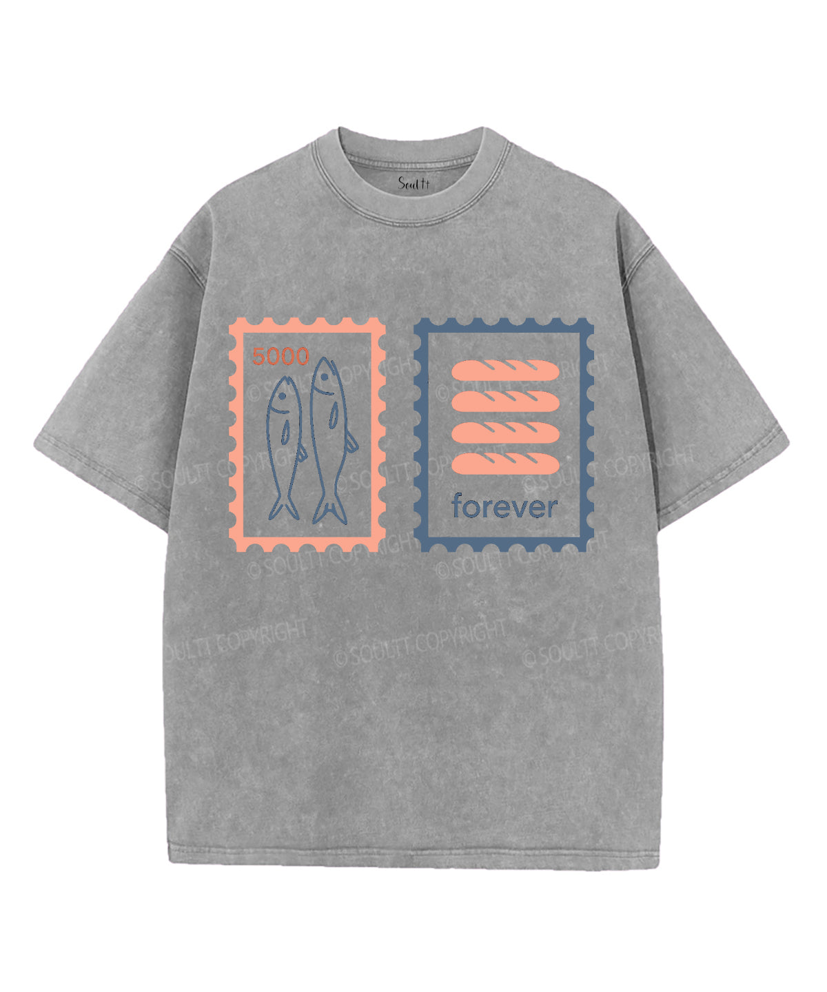 Fishes &Loaves Unisex Washed Christian T-shirt Style001 Hoodie, Sweatshirt | CiraTrend.com (Image 2)