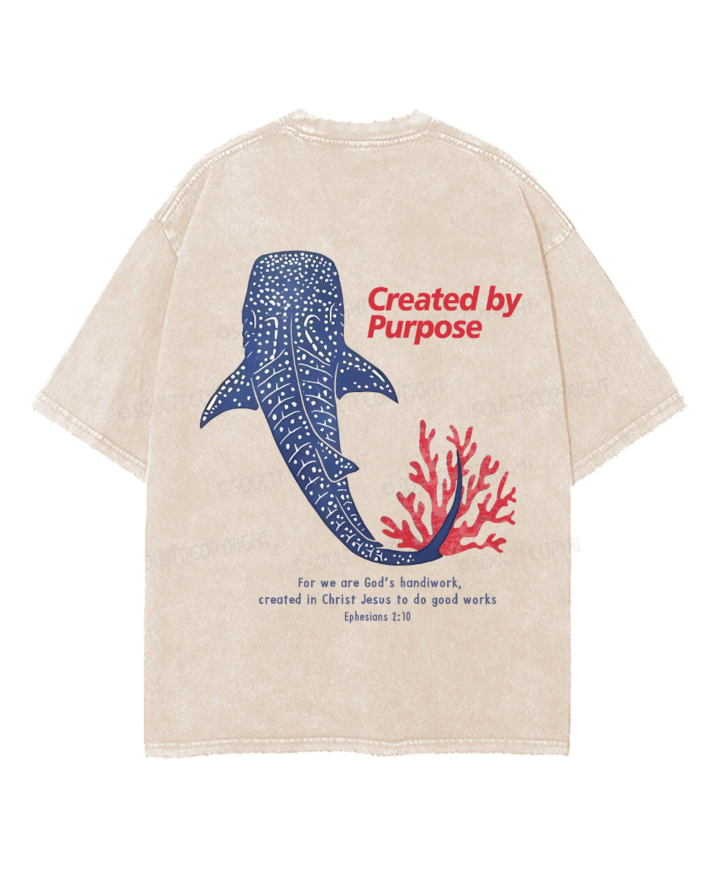 Created Purpose Double Sided Washed Christian Style001 T-Shirts, Hoodie, Sweatshirt