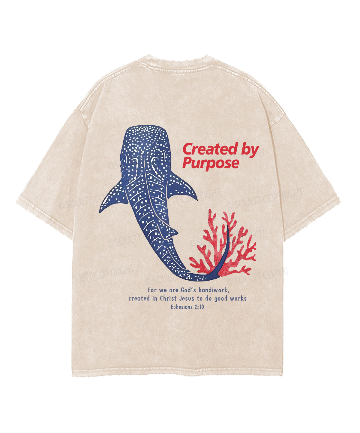 Created Purpose Double Sided Washed Christian Style001 T-Shirts, Hoodie, Sweatshirt