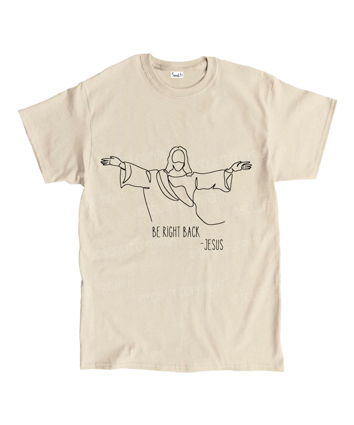 Be Right Back Unisex Cotton Christian T-Shirt Hoodie, Sweatshirt | CiraTrend.com (Image 1)