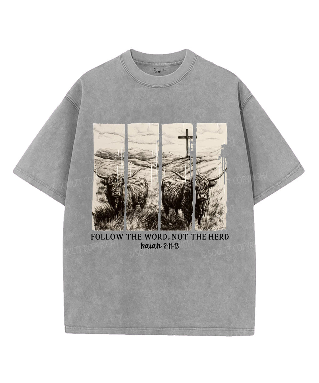 Follow the Word Unisex Washed Christian T-shirt Style002 Hoodie, Sweatshirt | CiraTrend.com (Image 2)