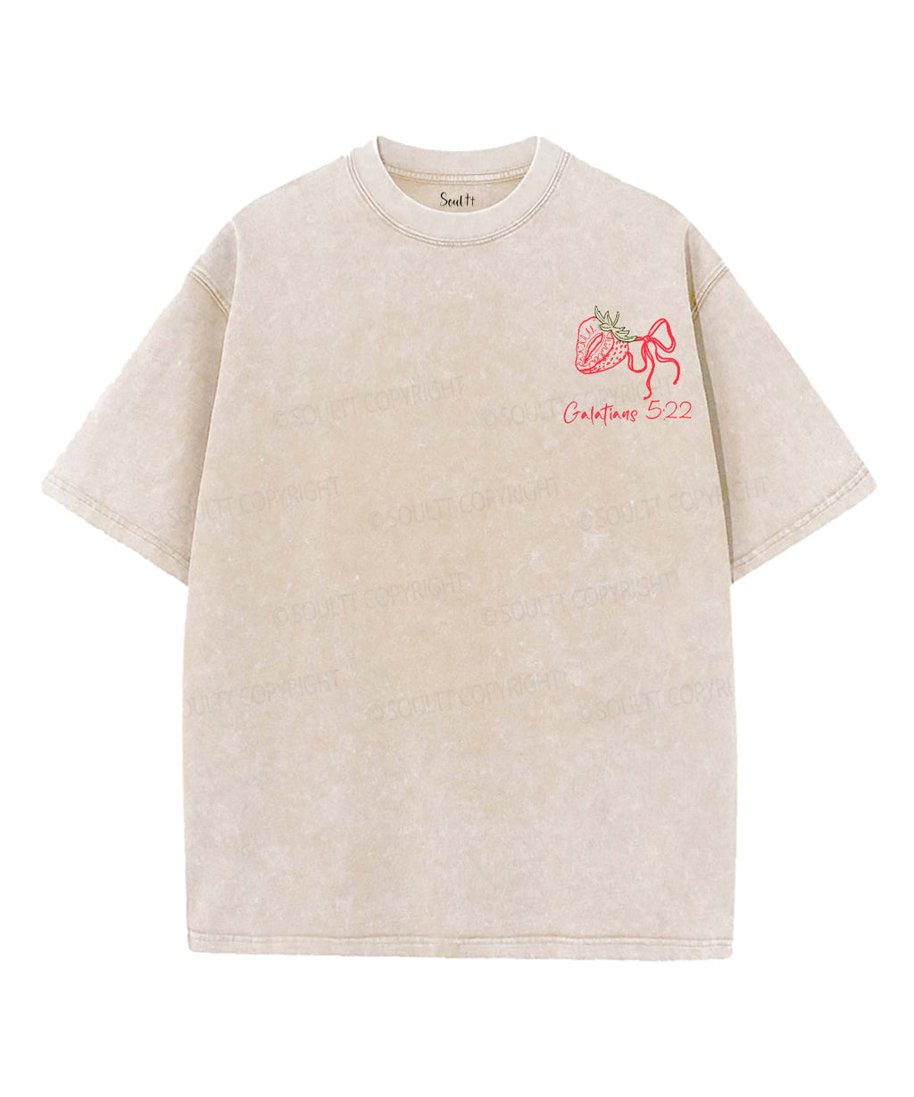 Fruit Of The Spirit Double Sided Unisex Washed Christian T-shirt Style015 Hoodie, Sweatshirt | CiraTrend.com (Image 2)