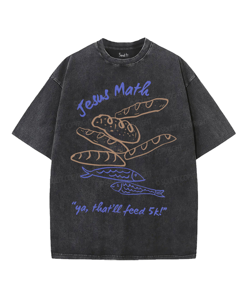 Fish And Loaves Unisex Washed Christian T-shirt Style001 Hoodie, Sweatshirt | CiraTrend.com (Image 2)